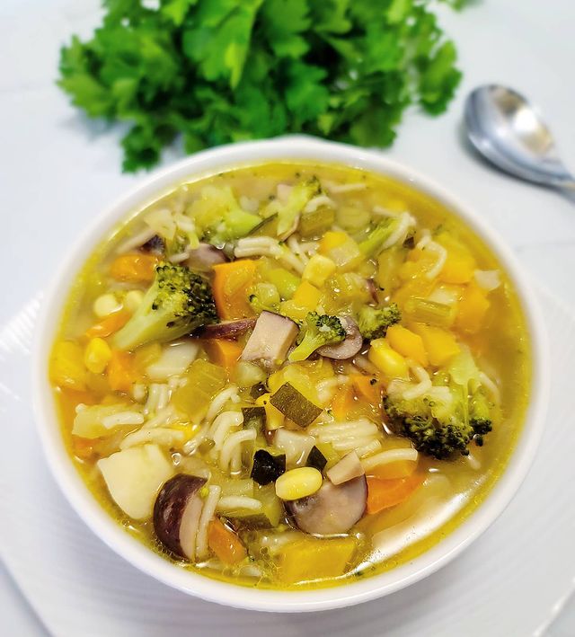 Vegetable Medley Soup with Vermicelli