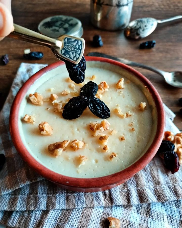 Delicious Custard with Nuts